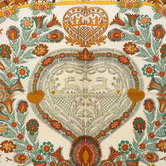 エルメス カレ90 Decoupages 切り絵 スカーフ カーキグリーン マルチカラー シルク レディース HERMES 【中古】