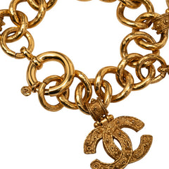 シャネル ヴィンテージ ココマーク 鈴 ベル ブレスレット ゴールド メッキ レディース CHANEL 【中古】