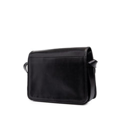 サンローラン YSLロゴ ベルトフラップ ショルダーバッグ ブラック レザー レディース SAINT LAURENT 中古