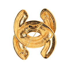 シャネル マトラッセ ココマーク ブローチ ゴールド メッキ レディース CHANEL 【中古】