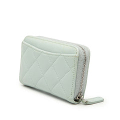 シャネル マトラッセ ココマーク コインケース 小銭入れ ブルー キャビアスキン レディース CHANEL 【中古】