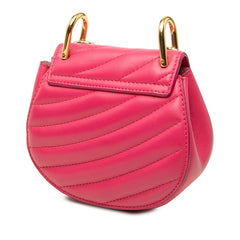 クロエ ドリュー ビジュー チェーン ハンドバッグ ショルダーバッグ 2WAY ピンク レザー レディース Chloe 中古