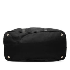 プラダ 三角ロゴプレート ハンドバッグ ショルダーバッグ 2WAY ブラック ナイロン レザー レディース PRADA 【中古】