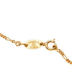シャネル ココマーク ネックレス ゴールド メッキ ラインストーン レディース CHANEL 【中古】