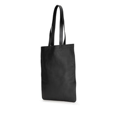 フェンディ ロゴ トートバッグ 7VA538 ブラック レザー レディース FENDI 【中古】