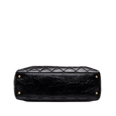 シャネル マトラッセ 2.55 ハンドバッグ チェーン ショルダーバッグ 2WAY ブラック パテントレザー レディース CHANEL 中古