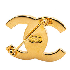 シャネル ヴィンテージ ターンロック ココマーク ブローチ ゴールド メッキ レディース CHANEL 【中古】