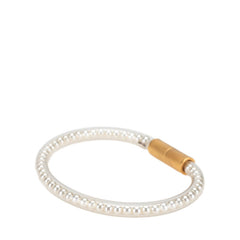 シャネル マグネット式 チューブ ブレスレット ゴールド クリア ビニール メッキ フェイクパール レディース CHANEL 【中古】