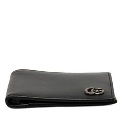 グッチ GGマーモント 二つ折り財布 コンパクトウォレット 428725 ブラック レザー レディース GUCCI 【中古】