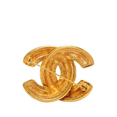 シャネル ヴィンテージ マトラッセ ココマーク ブローチ ゴールド メッキ レディース CHANEL 【中古】