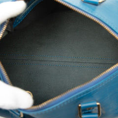 ルイ ヴィトン エピ スピーディ25 ハンドバッグ ミニボストンバッグ M43015 トレドブルー レザー レディース LOUIS VUITTON 【中古】