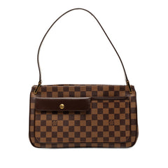 ルイ ヴィトン ダミエ オーバーニュ ショルダーバッグ N51129 ブラウン PVC レザー レディース LOUIS VUITTON 【中古】
