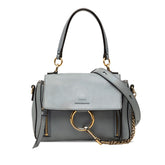 クロエ フェイデイ ハンドバッグ ショルダーバッグ 2WAY ライトブルー レザー レディース Chloe 【中古】