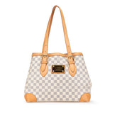 ルイ ヴィトン ダミエ アズール ハムステッドMM ワンショルダーバッグ トートバッグ N51206 ホワイト PVC レザー レディース LOUIS VUITTON 【中古】