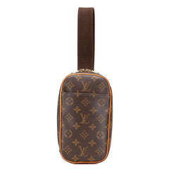 ルイ ヴィトン モノグラム ポシェットガンジュ ボディバッグ ウエストバッグ M51870 ブラウン PVC レザー メンズ LOUIS VUITTON 【中古】
