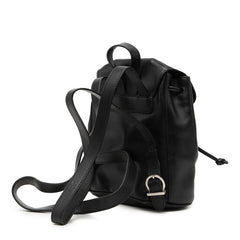 サルヴァトーレフェラガモ ダブルガンチーニ ミニ リュック デイパック DJ-216258 ブラック レザー レディース Salvatore Ferragamo 【中古】