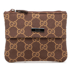 グッチ GGキャンバス ポーチ 小物入れ 030 1676 1705 ブラウン キャンバス レディース GUCCI 【中古】