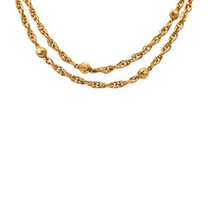シャネル ヴィンテージ ココマーク ネックレス ゴールド メッキ レディース CHANEL 【中古】