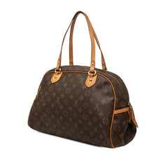 ルイ ヴィトン モノグラム モントグレイユGM ショルダーバッグ トートバッグ M95566 ブラウン PVC レザー レディース LOUIS VUITTON 【中古】