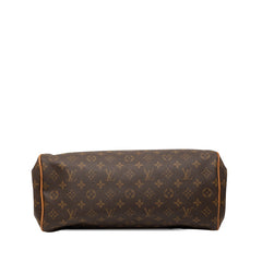 ルイ ヴィトン モノグラム モントグレイユGM ショルダーバッグ トートバッグ M95566 ブラウン PVC レザー レディース LOUIS VUITTON 【中古】