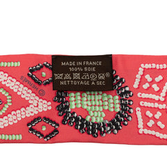 エルメス ツイリー ケリー アン ペルル KELLY EN PERLES スカーフ ピンク系 シルク レディース HERMES 中古