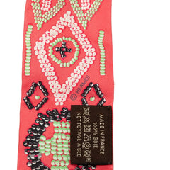 エルメス ツイリー ケリー アン ペルル KELLY EN PERLES スカーフ ピンク系 シルク レディース HERMES 中古