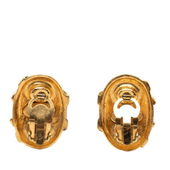 シャネル ココマーク ヴィンテージ オーバル 楕円形 イヤリング 94A ゴールド メッキ レディース CHANEL 【中古】