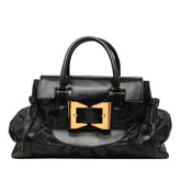 グッチ ハンドバッグ ボストンバッグ 189881 ブラック レザー レディース GUCCI 中古