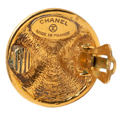 シャネル ラウンド イヤリング ゴールド メッキ レディース CHANEL 【中古】