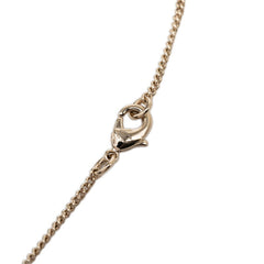シャネル ハート ココマーク ネックレス ゴールド メッキ ラインストーン ビジュー レディース CHANEL 【中古】