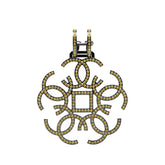 シャネル ココマーク ラインストーン 片耳 イヤリング ブラック イエロー メタル レディース CHANEL 【中古】