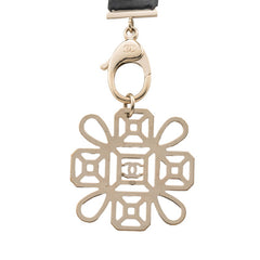 シャネル ココマーク ネックレス ゴールド ブラック メッキ ラインストーン レディース CHANEL 【中古】