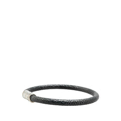 ルイ ヴィトン ダミエ グラフィット ブラスレ キープイット ブレスレット M6140E ブラック シルバー PVC メタル メンズ LOUIS VUITTON 【中古】