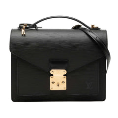 ルイ ヴィトン エピ モンソー ハンドバッグ ショルダーバッグ 2WAY M52122 ノワール ブラック レザー レディース LOUIS VUITTON 【中古】