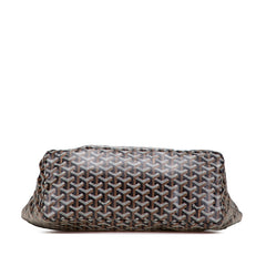 ゴヤール サンルイPM トートバッグ ブラウン ブラック PVC レザー レディース GOYARD 【中古】
