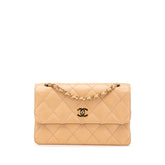 シャネル ワイルドステッチ ココマーク チェーン ショルダーバッグ ベージュ カーフスキン レディース CHANEL 【中古】