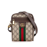 グッチ GGスプリーム オフィディア ショルダーバッグ 598127 ベージュ ブラウン PVC レザー レディース GUCCI 【中古】
