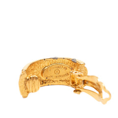 シャネル ヴィンテージ マトラッセ フープ イヤリング ゴールド メッキ レディース CHANEL 【中古】