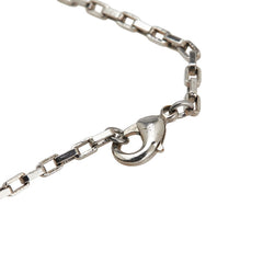 ルイ ヴィトン コリエ ダミエカラーズ ネックレス M62596 シルバー ブルー メタル レディース LOUIS VUITTON 【中古】