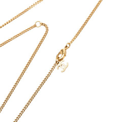 シャネル ココマーク カメリア ネックレス A20A ゴールド ブラック メッキ フェイクパール ラインストーン レディース CHANEL 【中古】