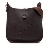 エルメス エヴリン1 PM ショルダーバッグ オーベルジーヌ パープル トゴ レディース HERMES 【中古】