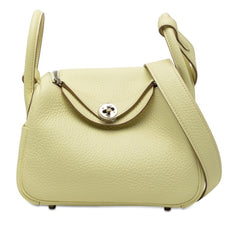 エルメス リンディ ミニ ショルダーバッグ ハンドバッグ 2WAY ジョーヌミルトン イエロー系 トリヨンクレマンス レディース HERMES 【中古】