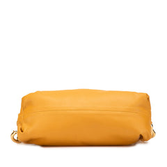 ボッテガヴェネタ ザ ポーチ チェーン ショルダーバッグ キャメル ブラウン レザー レディース BOTTEGAVENETA 【中古】