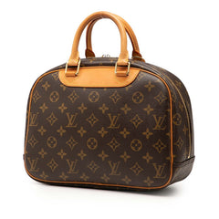 ルイ ヴィトン モノグラム トゥルーヴィル ハンドバッグ M42228 ブラウン PVC レザー レディース LOUIS VUITTON 【中古】