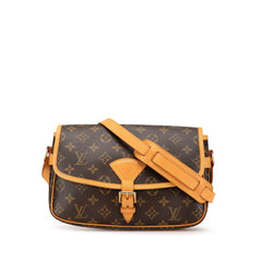 ルイ ヴィトン モノグラム ソローニュ 斜め掛け ショルダーバッグ M42250 ブラウン PVC レザー レディース LOUIS VUITTON 【中古】