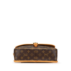 ルイ ヴィトン モノグラム ソローニュ 斜め掛け ショルダーバッグ M42250 ブラウン PVC レザー レディース LOUIS VUITTON 【中古】
