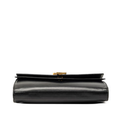 サンローラン YSLロゴ チェーンウォレット ショルダーバック 575012 ブラック レザー レディース SAINT LAURENT 【中古】