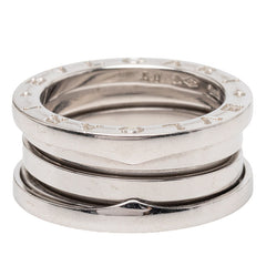 ブルガリ B-zero1 ビーゼロワン リング 指輪 #50 K18WG ホワイトゴールド レディース BVLGARI 中古