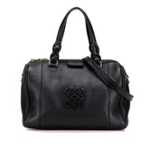 ロエベ アナグラム ショルダーバッグ ハンドバッグ 2WAY ブラック レザー レディース LOEWE 【中古】