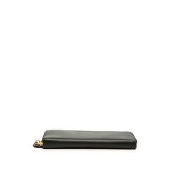 サンローラン ラウンドファスナー 長財布 603060 ブラック レザー レディース SAINT LAURENT 【中古】